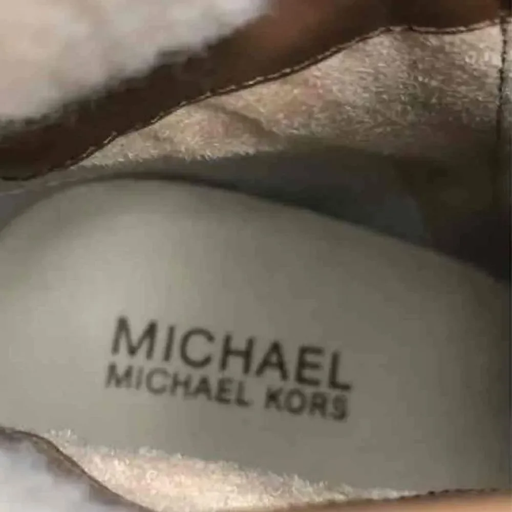 Michael Kors MK Designer Kim Brown Leather Lace Up Block Heel Booties Size US 10 - Picture 8 of 8